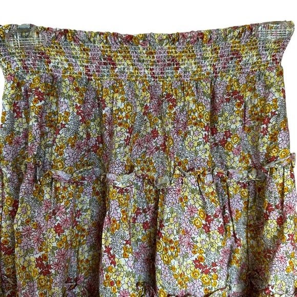 Cynthia Rowley tiered floral mini skirt Sz S - Picture 3 of 6
